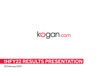1HFY22 Results Presentation